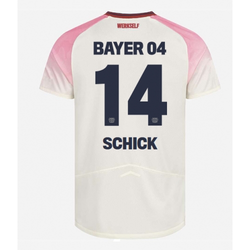 Billige Fotballdrakt Bayer Leverkusen Patrik Schick #14 Replika Bortedrakt 2025-26 Kortermet Billige Fotballdrakt Bayer Leverkusen Patrik Schick #14 Replika Bortedrakt 2025-26 Kortermet